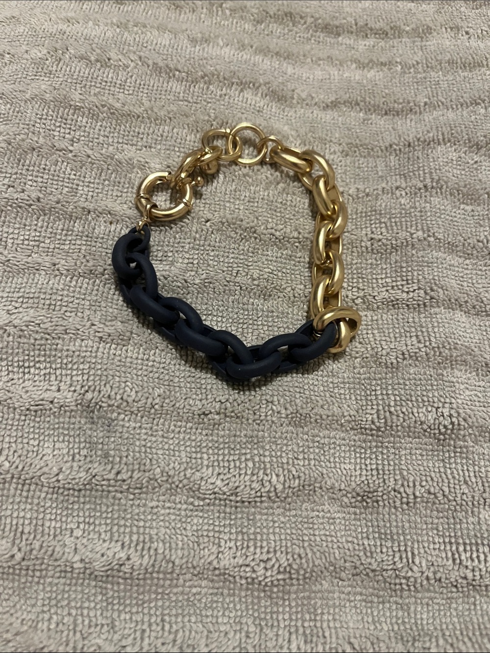 Vince Camuto Gold and Black Link Bracelet